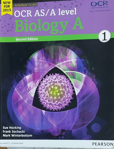 Pearson ocr level biology - pearson, as/a