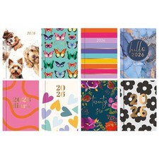 2026 Pocket Diary 11cm Size Girls Cute Week to View Diaries Full Year Small Book