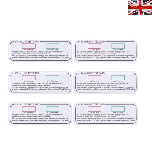 Accurate testing cards - uv,