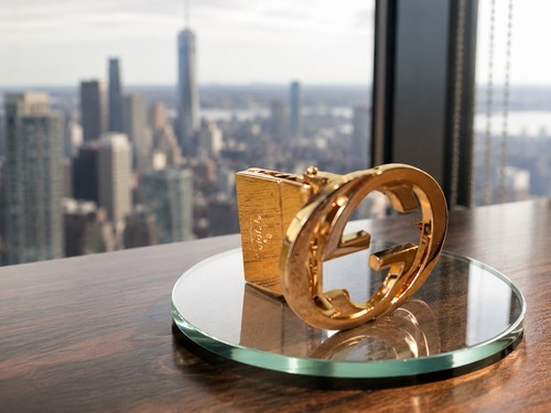 Gucci gold tone belt buckle - gold,