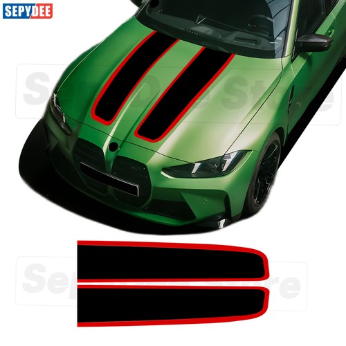 Car hood bonnet - bonnet, stripes