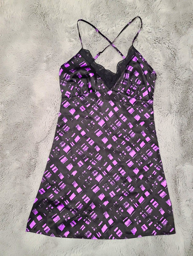 Black satin cami - satin,
