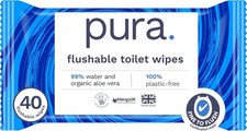 Pura Flushable Moist Toilet