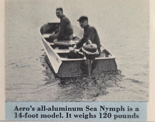 955 magazine photo aero - !955, sea