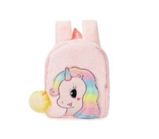 Fluffy Backpack Unicorn Backpack Preschool Gift Soft Kids Bag 1pcs