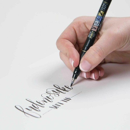 Tombow soft brush pen - pen, black