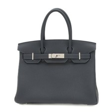 Hermes Birkin 30 Handbag Togo Cabane W Engraved