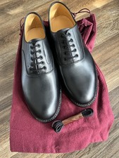 ROYAL NAVY MENS BLACK LEATHER OFFICERS SHOES SIZE 5M GENUINE RN ISSUE NEW