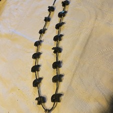 STUNNING Vintage ZUNI Black Bear Fetish necklace 