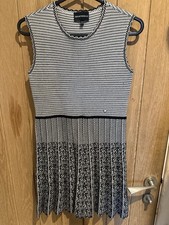 Emporio Armani Girls Dress – Size 12A (154cm) – Black & White Textured Knit