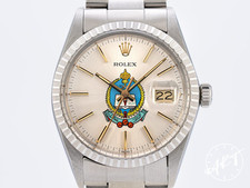 *RARE* 1985 Rolex DateJust King Khalid Military Academy Dial Watch 16030 w/ B&P