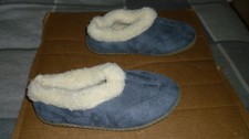 HOS Sheepskin Slippers, Blue