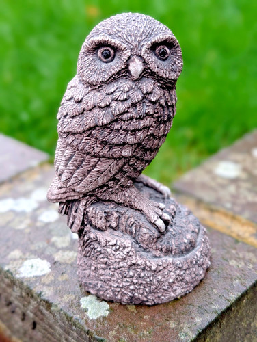 Vtg stone 1970 owl bird - stone, 1970's
