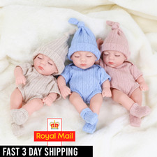 20cm Mini Silicone Reborn Baby Doll Waterproof Vinyl Bebe Gift for Girls