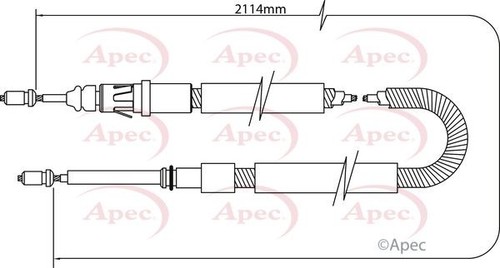 Apec rear brake cable for - rear,