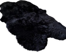 Woolous Black Sheepskin Rug