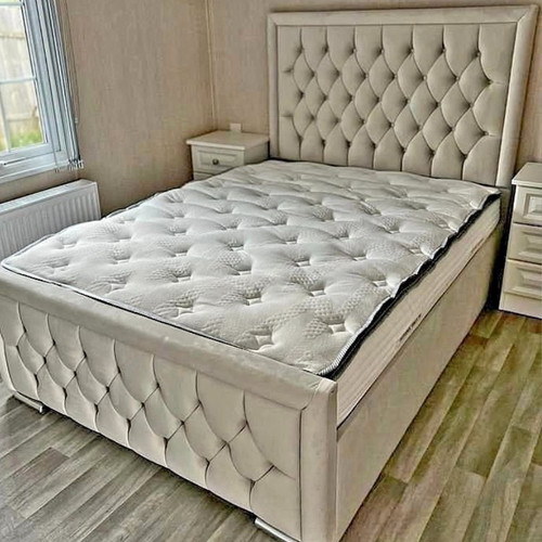 New hilton bed frame plush - new,