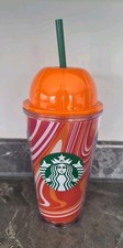 Starbucks Halloween PSL Pumpkin Reusable Cold Cup Grande 16oz spice latte