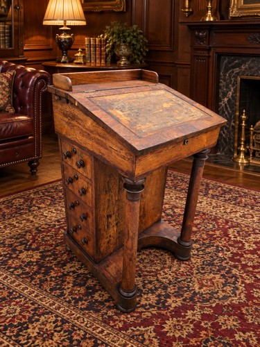 Antique victorian davenport - antique,