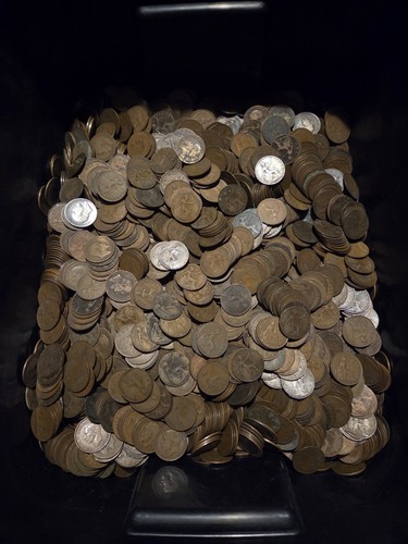 British predecimal pennies - british,