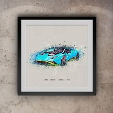 Lamborghini Huracan STO Poster | Supercar | Car | Wall Art | Print