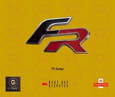 Chrome/Black/Red "FR" Badge replacement| UK Based Dispatch