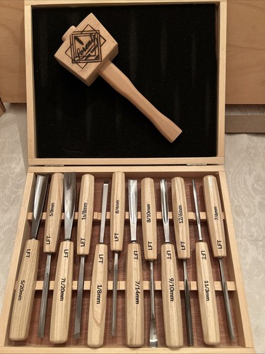 Gouge carving set - 12, w/