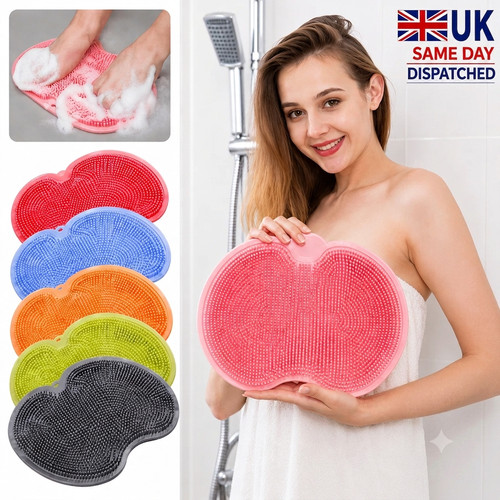 Shower foot mat scrubber - foot, with