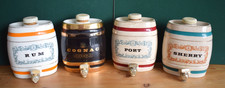 WADE Four LARGE SIZE GILBY'S  Wine Barrels.  RUM COGNAC PORT SHERRY       1953