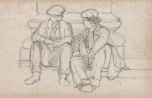 Portrait two seated - of,