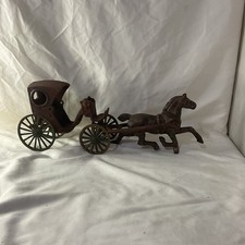 Cast Iron Horse Drawn Carriage