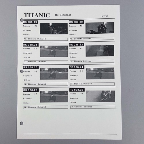 Titanic movie prop - prop, report