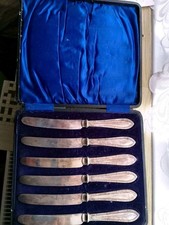 Vintage 6 x Small EPNS cutlery Boxed  collectable 