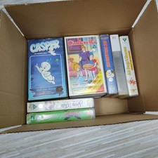 13 x EMPTY White Clear VHS