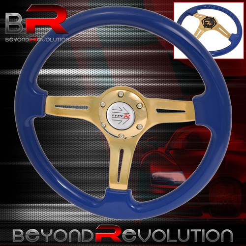 Typer steering wheel blue gold - typer,