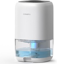 CONOPU 1000 ml Peltier Dehumidifier – Quiet, Auto-Off, 7-Color LED, Portable
