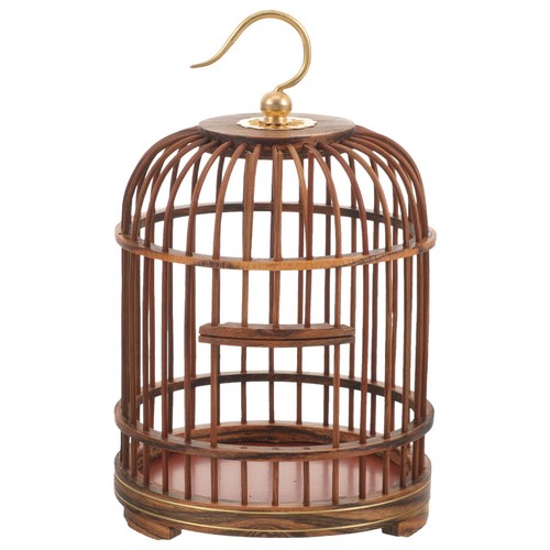 Hanging bird cage - cage, wooden