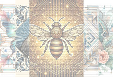 Art Deco Animal A4 Writing Papers, Animal Stationery, Art Deco, Pen Pal Supplies