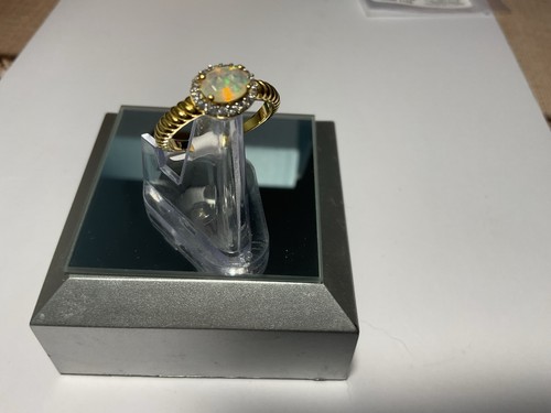 Faceted ethiopian opal white - faceted, &