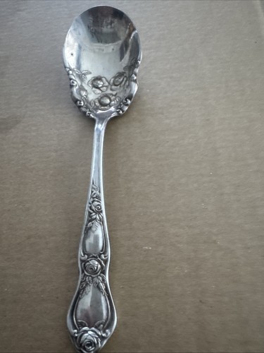 Vintage sugar spoon - spoon, rose