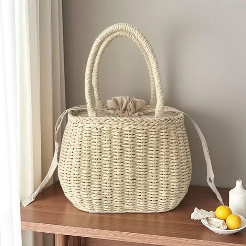 Handwoven retro wicker straw - retro,
