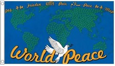 World Peace Polyester 5'x3'
