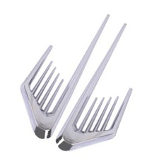 2x Car Fender Side Vent Hood Air Flow Intake Decorative Cover Chrome Euro Style