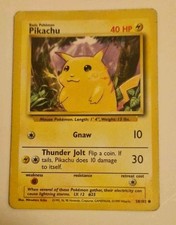 1995 pikachu pokemon card