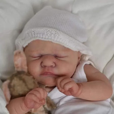 18Inch Reborn Doll Kit Romilly Newborn Sleepping Baby Soft Touch Lifelike Soft T