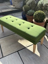 Neptune Home Rupert Footstool newly Recovered In Harris Tweed