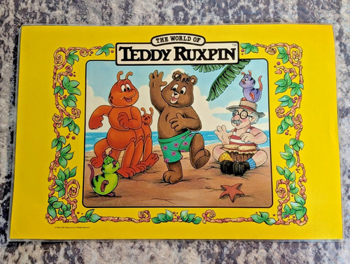 Teddy ruxpin 1987 plastic - teddy,
