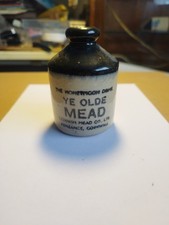 The Honeymoon Drink Liqueur Mead Stoneware Miniature Bottle Cornish Mead EMPTY