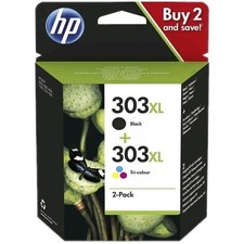 HP 303XL Black & Tri-Colour Ink Cartridges Combo Pack Multipack Genuine 3YN10AE