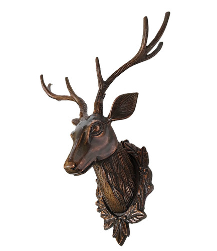Large metal wall mount - mount, deer